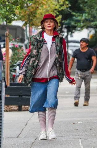 Getty Images Cameron Diaz filming 'Bad Day' in New York City.