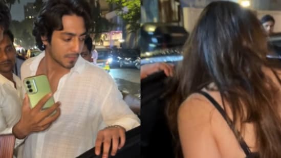 Ahaan Panday's moment with Aneet Padda goes viral as fans gush over Saiyaara duo(Photos: Instagram)