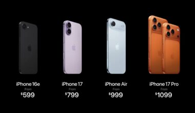 Apple iPhone 17 lineup and pricing