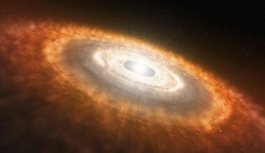 Artistic Illustration of the Early Formation Phase of the Solar System
