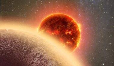 Artist’s Impression of Exoplanet GJ 1132 B and Its Host M Dwarf Star