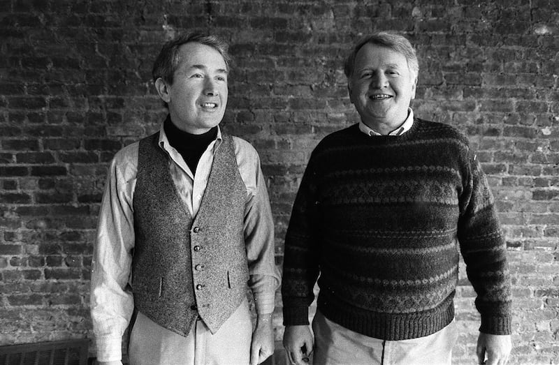 Frank McCourt, left, and his brother Malachy in New York in March 1984. Photograph: Keith Meyers/The New York Times