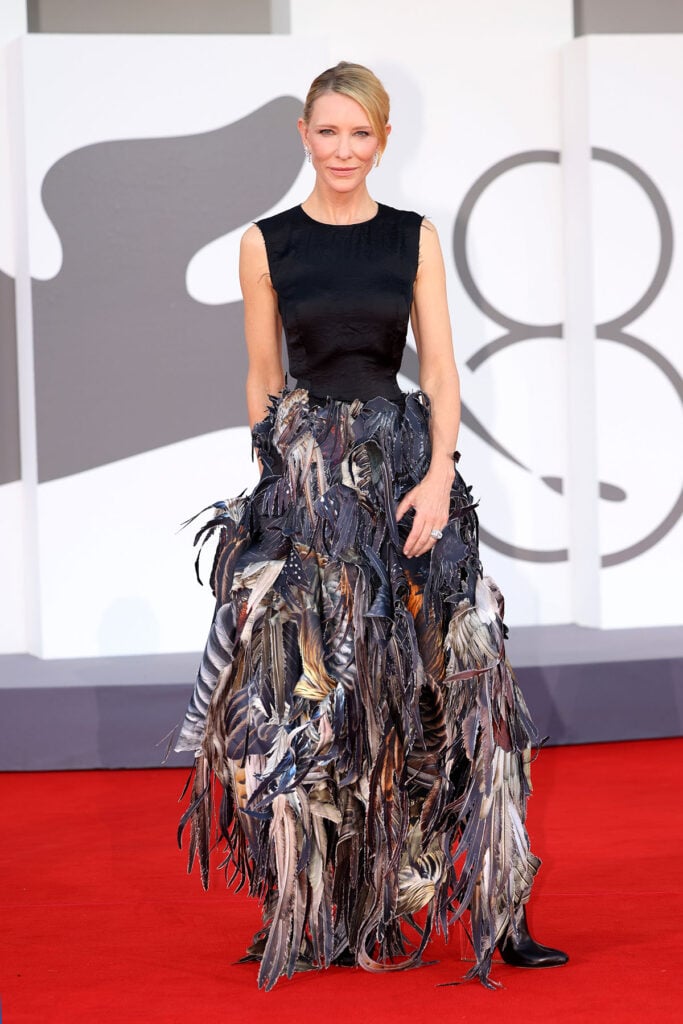 Cate Blanchett attends the 	"Father Mother Sister Brother" red carpet during the 82nd Venice International Film Festival 
