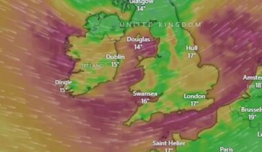 warnings for strong winds, heavy rain issued by Met Éireann – The Irish Times