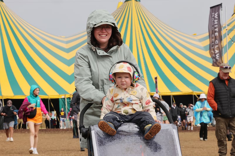 Caoimhín (2) and Aisling Flynn from Stradbally. Photograph: Alan Betson