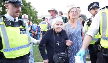 Almost 900 people arrested at London protest for Palestine Action – The Irish Times