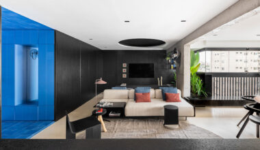 FM Apartment in Brazil Pairs Industrial Design With Vibrant Hues