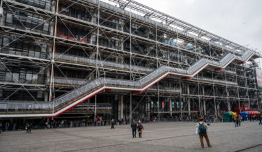 The Georges-Pompidou National Center for Art and Culture (CNAC) or Beaubourg is a multidisciplinary establishment entirely dedicated to modern and contemporary creation (plastic arts, books, drawing, music, live performance, cinema) in Paris, France, on November 11, 2024. Centre Pompidou will close its doors from 2025 to 2030 for major renovation work. (Photo by Riccardo Milani / Hans Lucas / Hans Lucas via AFP) (Photo by RICCARDO MILANI/Hans Lucas/AFP via Getty Images)