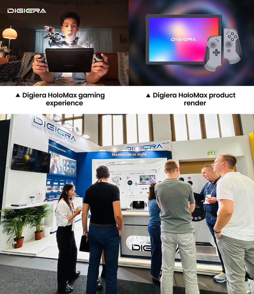 DigiEra Unveils HoloMax - World's First Glasses-free 3D Laptop-Handheld Hybrid, Debuting at IFA 2025