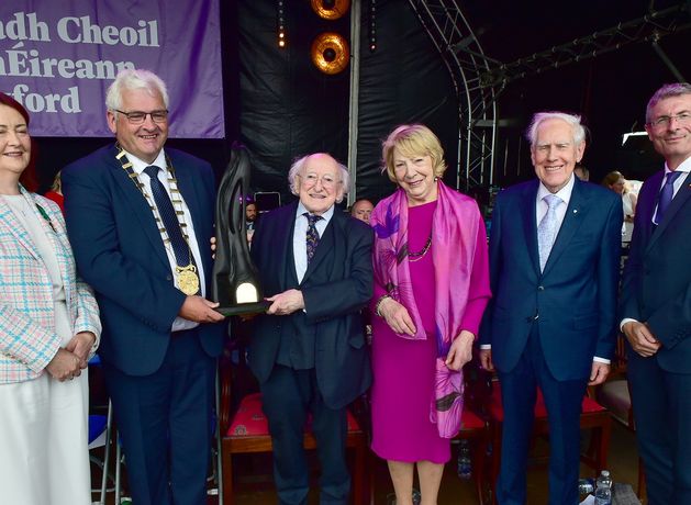 Wexford artist created unique sculpture for President Michael D Higgins