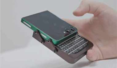 Samsung Galaxy Z Flip becomes mini sliding phone with BlackBerry physical keyboard in ambitious DIY project