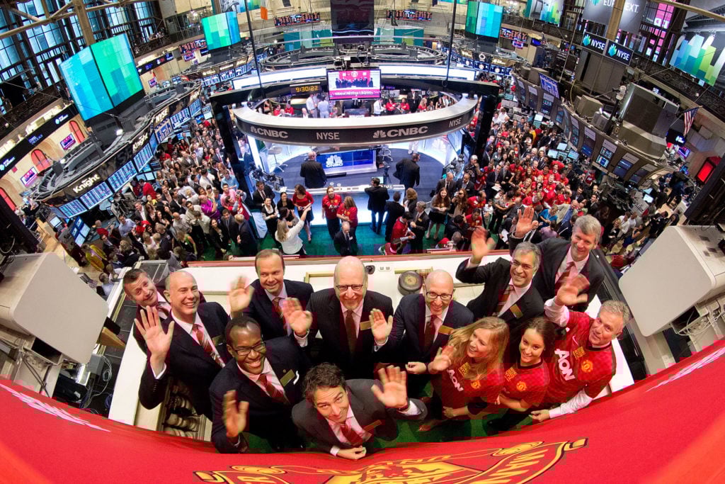 Manchester United Executives Ring Opening Bell At New York Stock Exchange