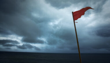 "Subject: Tropical storm in the beach paradise ResortLocation: Playa del Carmen, Riviera Maya, Mexico."
