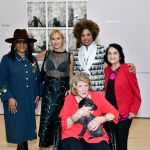 NEW YORK, NEW YORK - MAY 09: Guest, Roxana Marcoci, LaToya Ruby Frazier, Agnes Gund and Dolores Huerta attend MoMA's "LaToya Ruby Frazier: Monuments Of Solidarity" Exhibition Opening Reception at Museum of Modern Art on May 09, 2024 in New York City. (Photo by Eugene Gologursky/Getty Images for Museum of Modern Art)