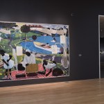 A painting of Black children and women picnicking.