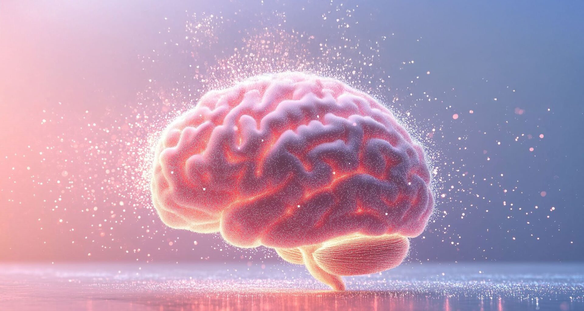 Glowing Brain Abstract