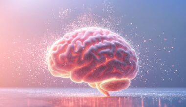 Glowing Brain Abstract