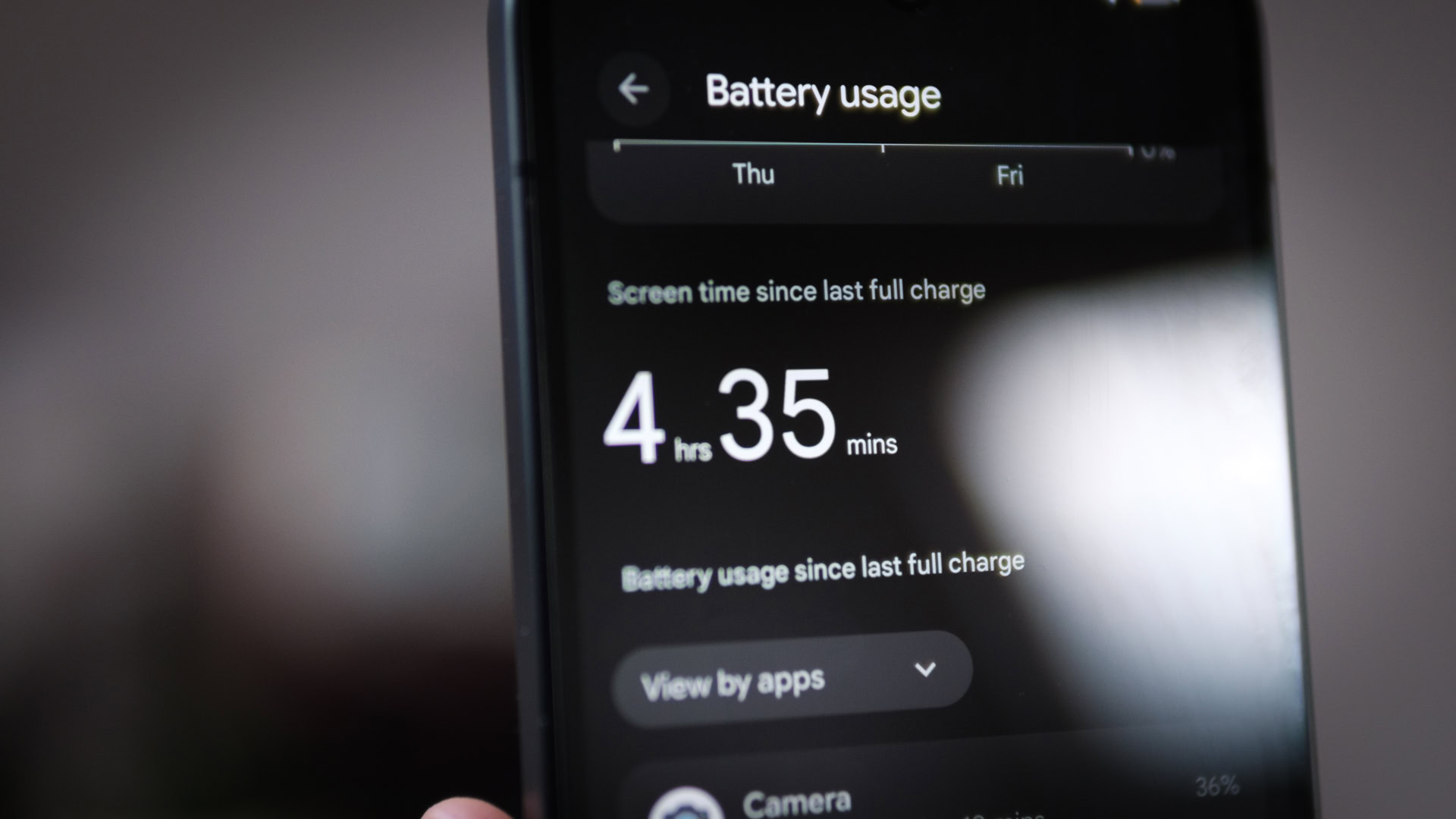 Google Pixel 10 Battery Screen On Time