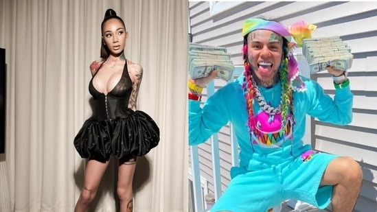 Tekashi 6ix9ine revived his long-running feud with Trippie Redd and made new allegations involving Bhad Bhabie.(@bhadbhabie, @6ix9ine/ Instagram) Tekashi 6ix9ine revived his long-running feud with Trippie Redd and made new allegations involving Bhad Bhabie.(@bhadbhabie, @6ix9ine/ Instagram)
