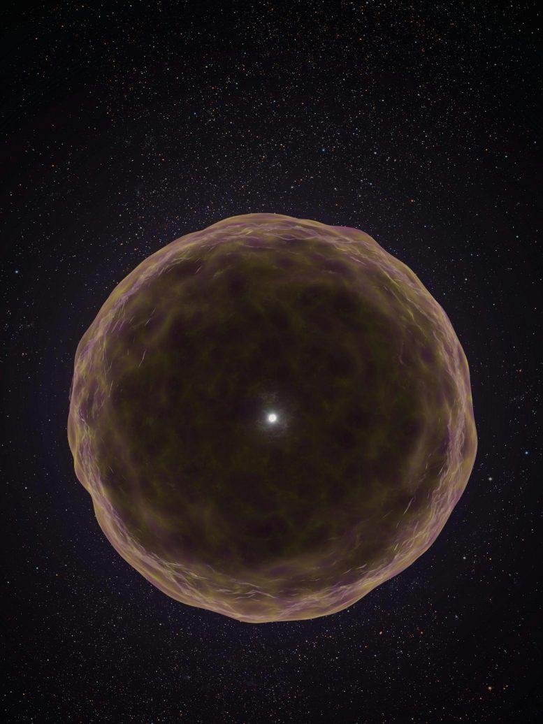 Illustration of the Supernova 2021yfj