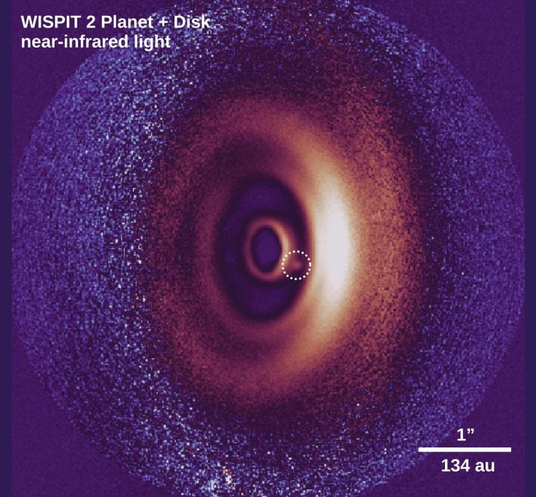 Image of a Dusty Disk Around a Young Star