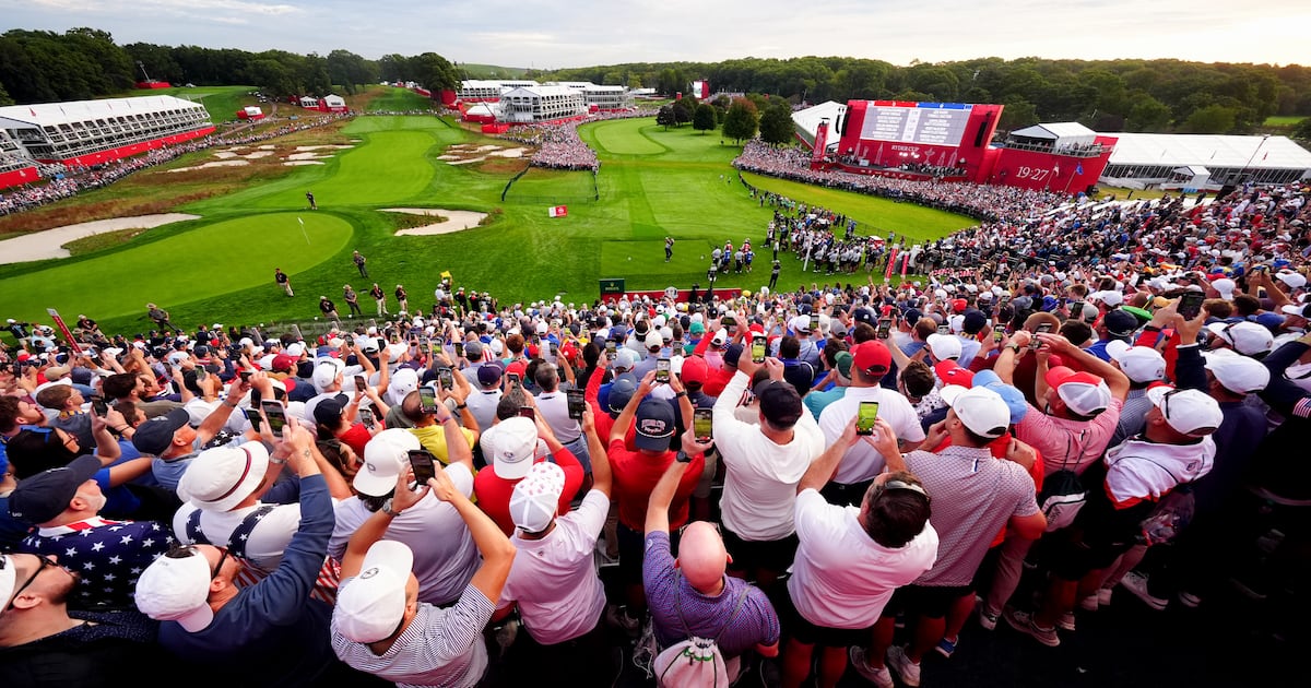 Rory McIlroy in action as Donald Trump is expected on-site – The Irish Times