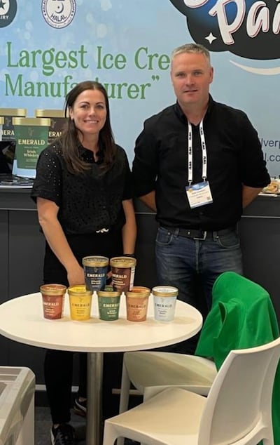 Janet Miley and Eoin Kennedy of Emerald Ice Cream