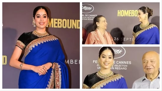 The premiere of Janhvi Kapoor's Homebound was held in Mumbai on Monday.