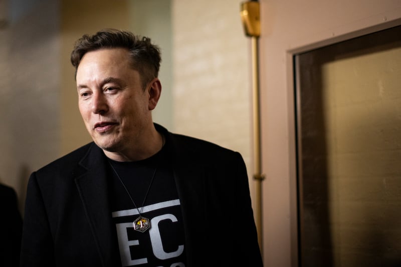 Elon Musk is now worth more than $300bn. Photograph: Maansi Srivastava/The New York Times
                      