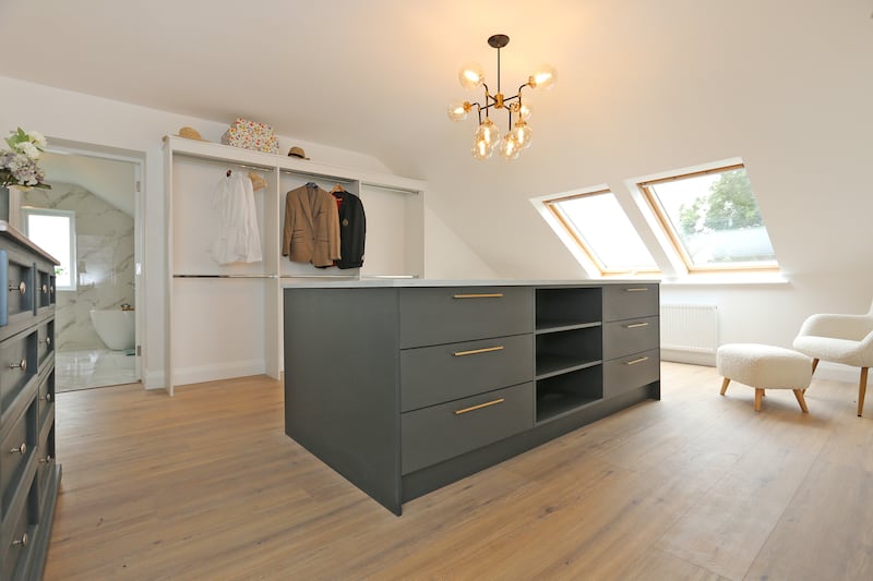 Dressing room for main bedroom