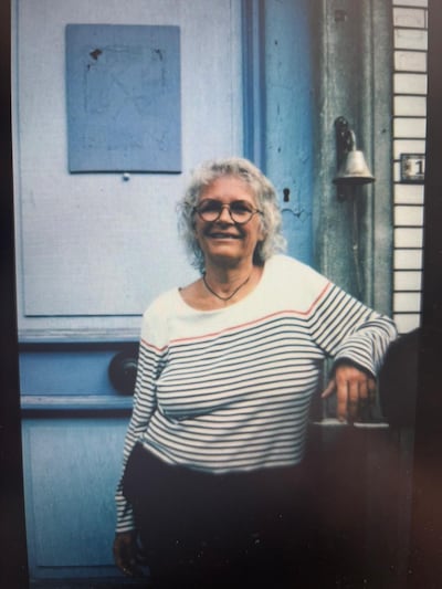 Sabine Gillis (59), one the last remaining inhabitants of Doel. Photograph: Doel Festival.