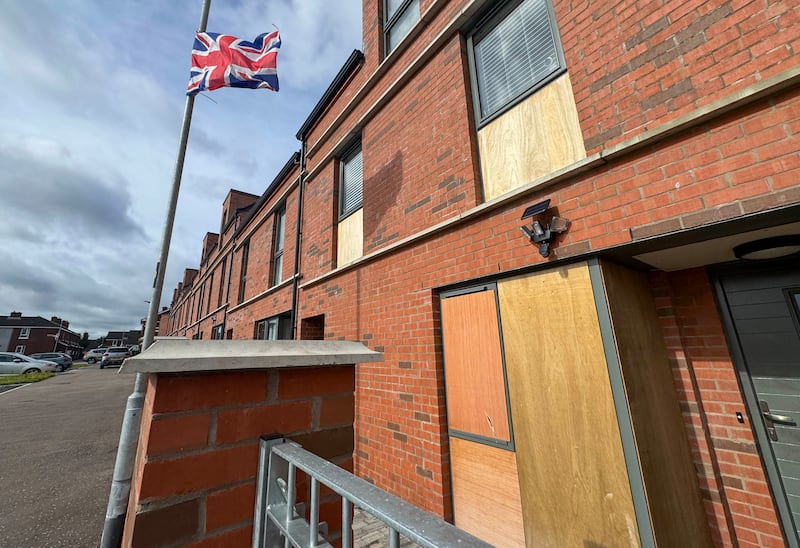 Houses in the Annalee Street area of North Belfast.
PICTURE: COLM LENAGHAN