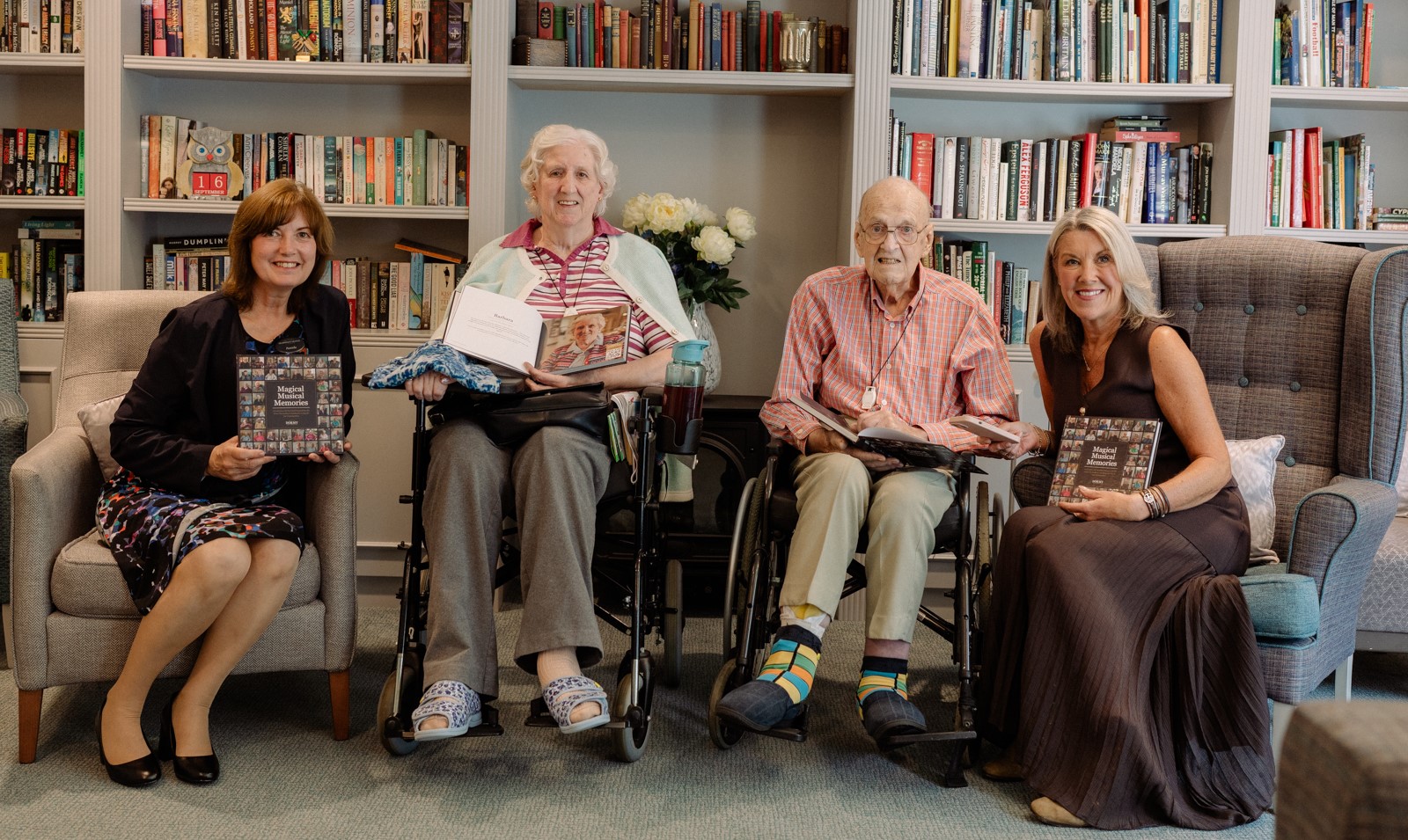 Care home residents' musical memories captured in new interactive book