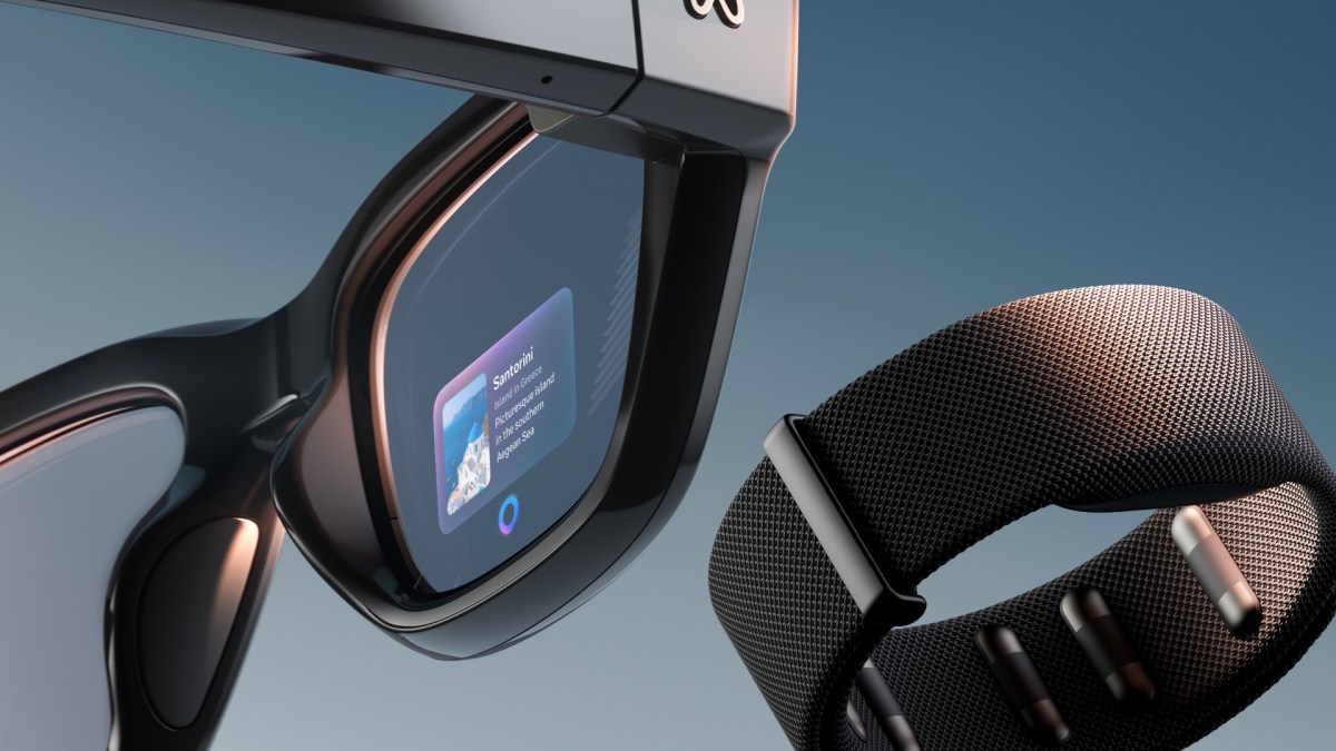 AI Glasses With an EMG Wristband