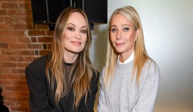Olivia Wilde and Gwyneth Paltrow at the Michael Kors Spring 2026 Ready-to-Wear show