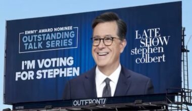 Stephen Colbert Thanks Jon Stewart & Jimmy Kimmel After Emmy Win