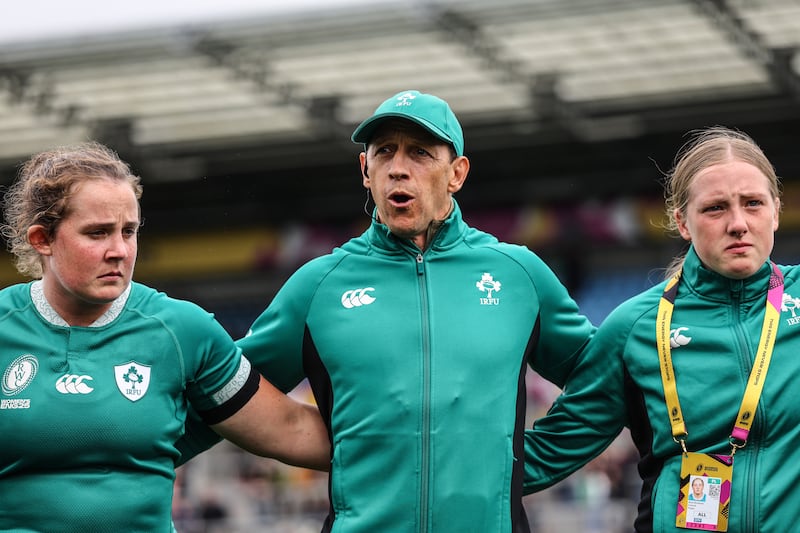 Ireland head coach Scott Bemand after the loss to France. Photograph: Ben Brady/Inpho