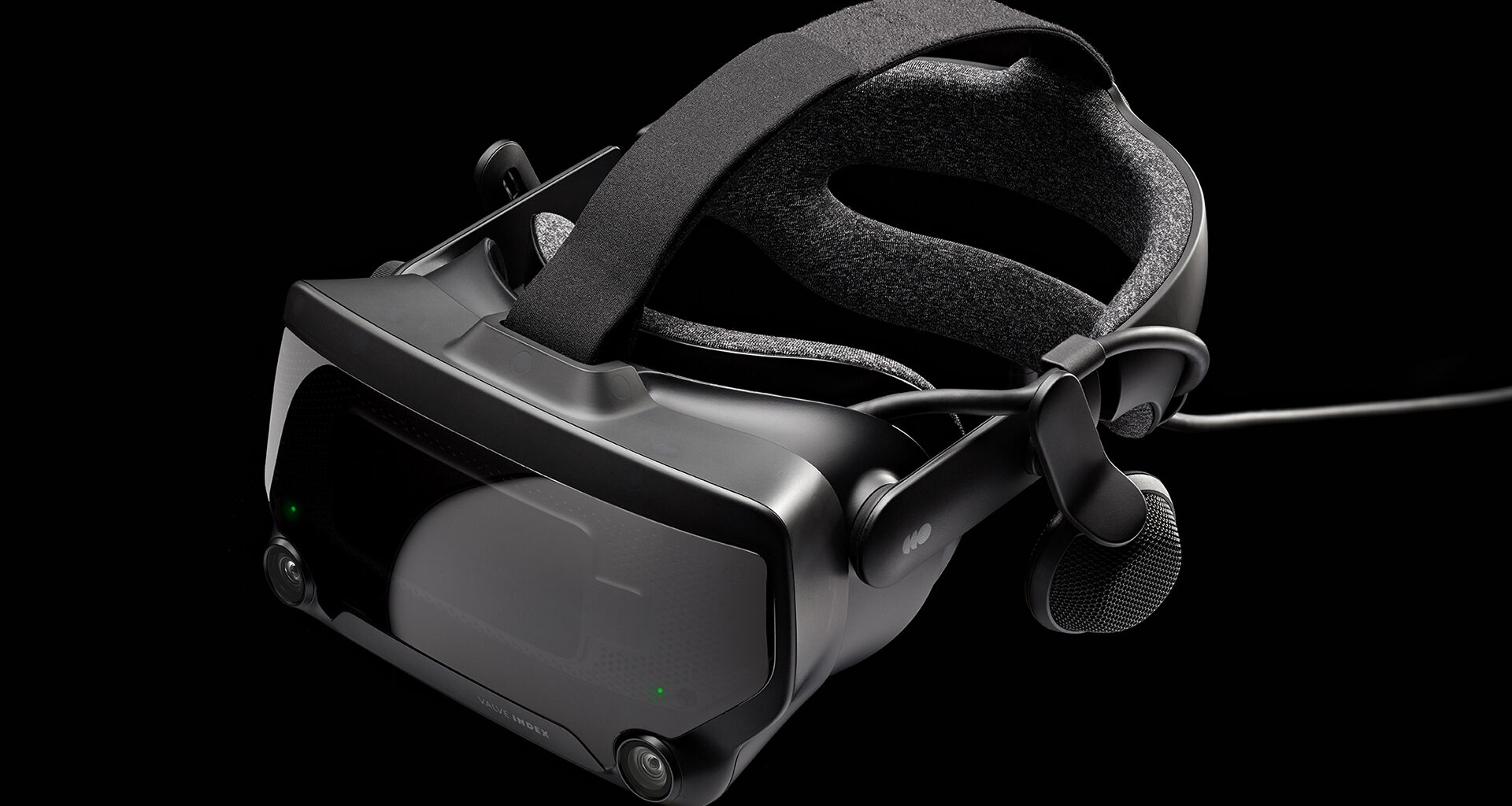 A photo of the Valve index VR headset