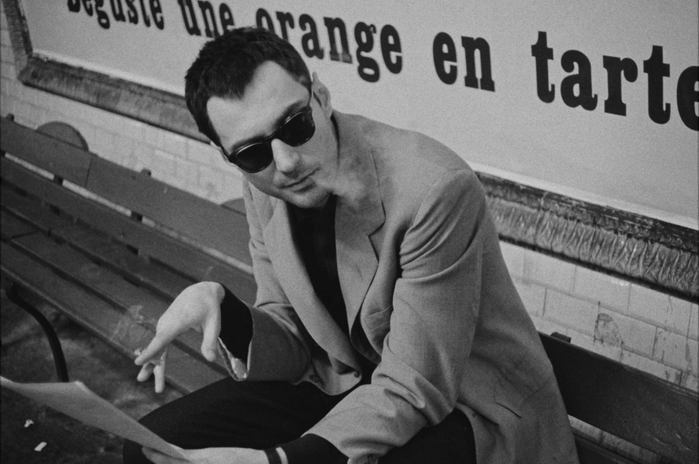 A still image from the film Nouvelle Vague.
