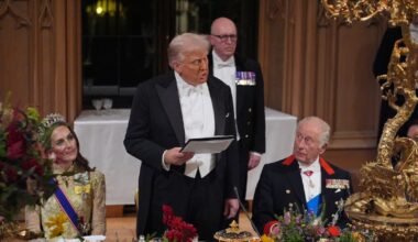 Behind ancient castle walls, the rich and powerful celebrate Trump – The Irish Times