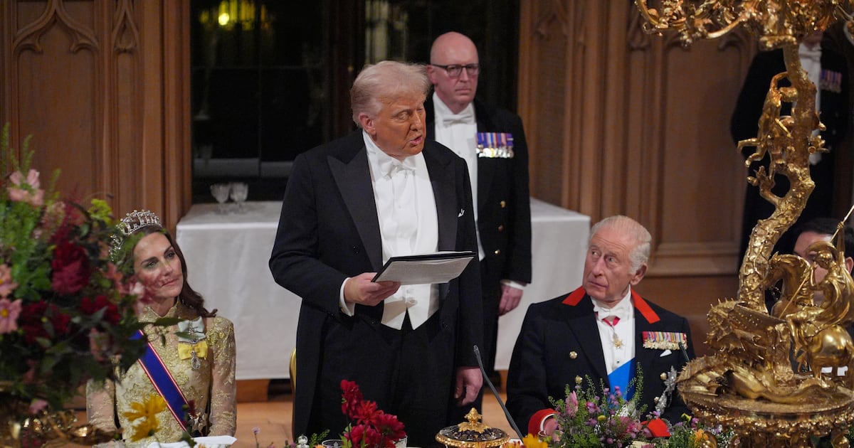 Behind ancient castle walls, the rich and powerful celebrate Trump – The Irish Times
