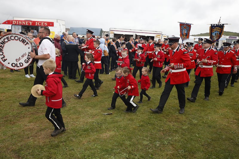Rossnowlagh, Donegal where upwards of 50 lodges from Donegal, Cavan, Leitrim and Monaghan, as well as visiting Orangemen from Northern Ireland and further afield, took part in a parade which began close to St John’s Parish Church. Photograph: Nick Bradshaw/ The Irish Times