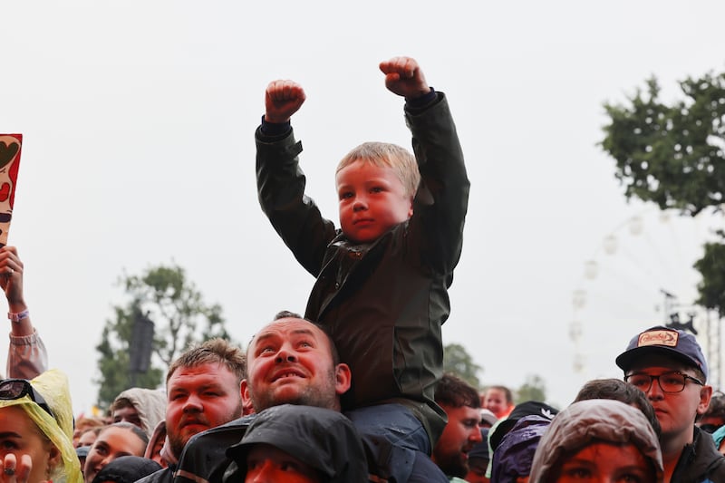 Fans at Kingfishr's set on Sunday. Photograph: Alan Betson