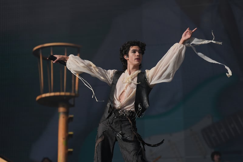 Conan Gray performing on Friday. Photograph: Niall Carson/PA Wire