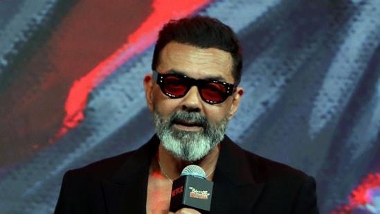 Bobby Deol during the preview launch of Aryan Khan's directorial debut on Netflix The Ba***ds of Bollywood. (PTI Photo)(PTI08_20_2025_000439A)(PTI)