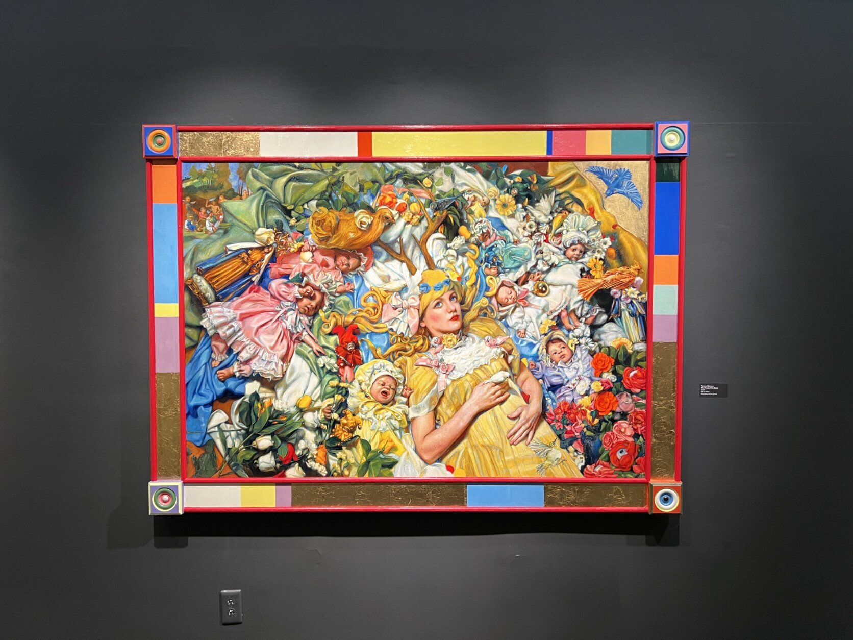 artwork hangs in a gallery