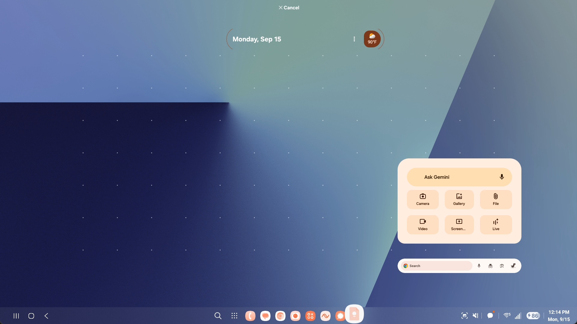 Placing an app on the Samsung DeX taskbar in on One UI 8