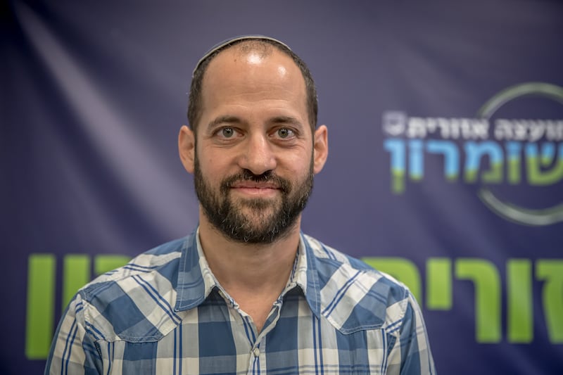 Davidi Ben Zion, the deputy governor of Shomron Regional Council in the occupied West Bank. Photograph: Sally Hayden