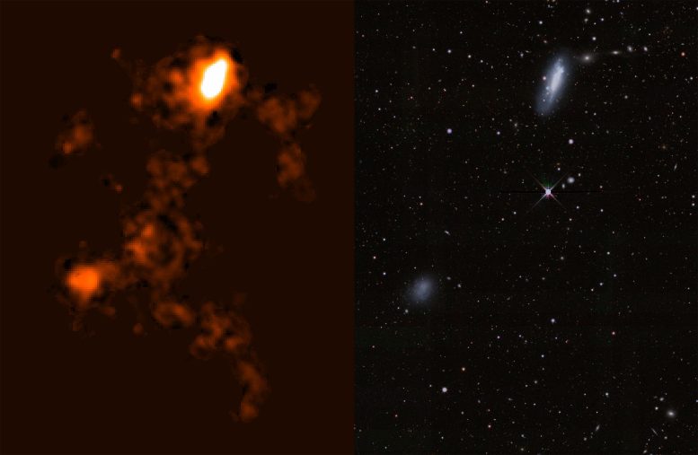 Radio and Optical Images of NGC 4532