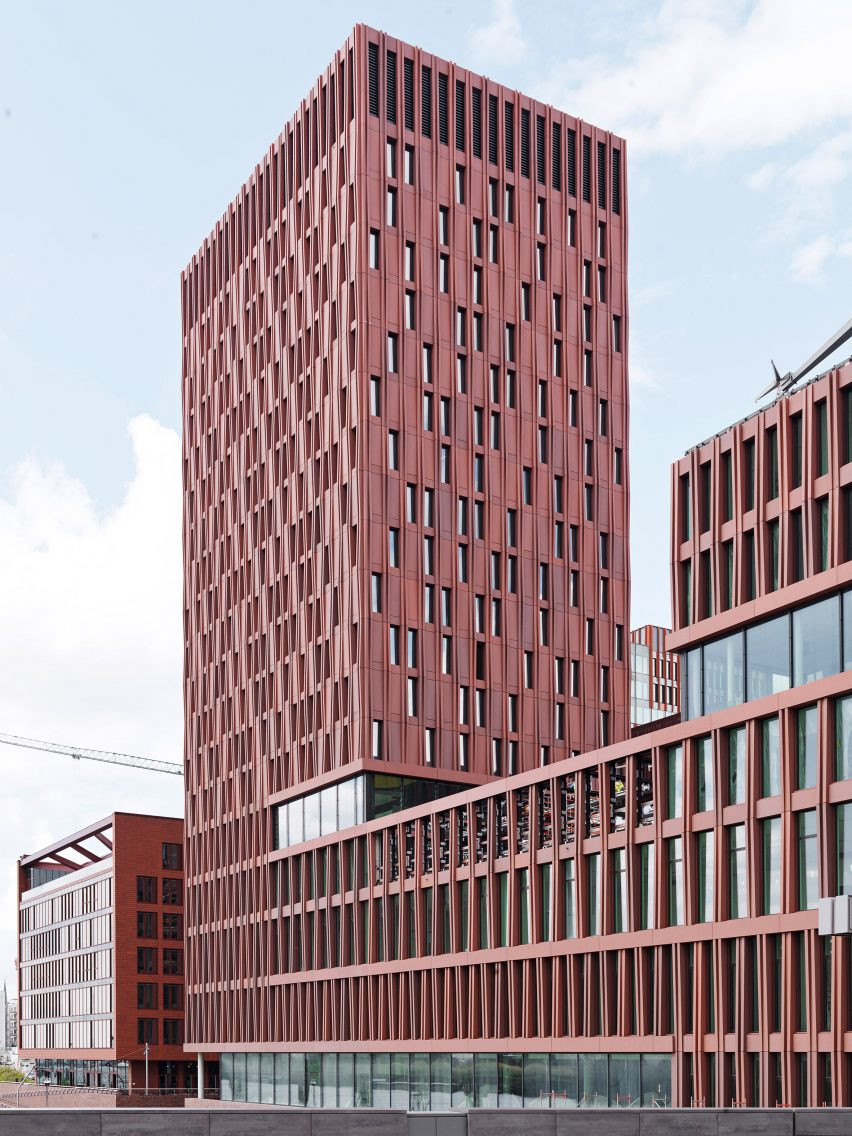  BGW and VBG Prevention Centre clad in a red facade system